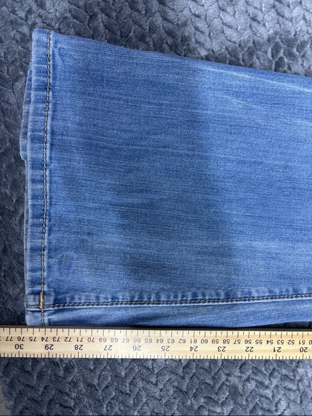 Miss Me Women's Distressed Light Blue Flare Jeans - Picture 5 of 8